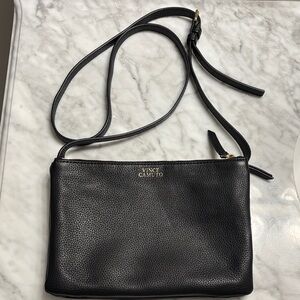 🖤VINCE CAMUTO Black Pebbled Leather Crossbody Bag
